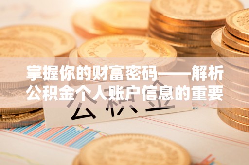 十堰掌握你的财富密码——解析公积金个人账户信息的重要性